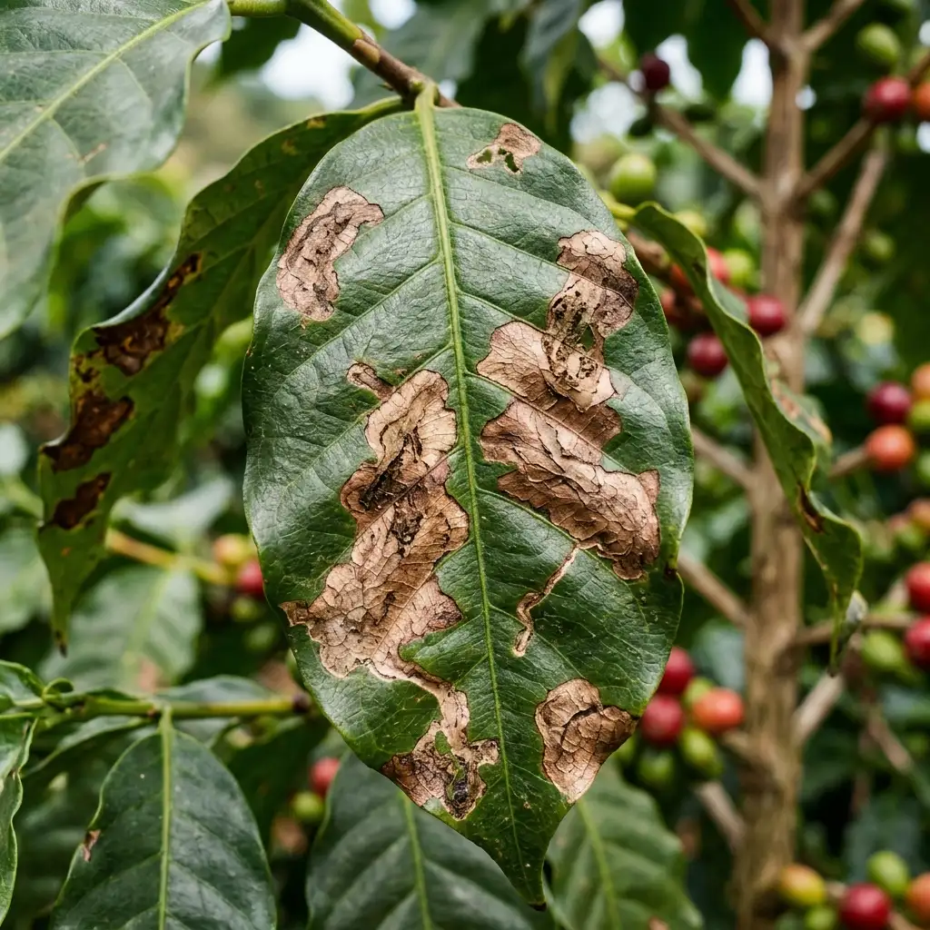 Coffee Leaf Miner: reference image from the PlantArmor field guide
