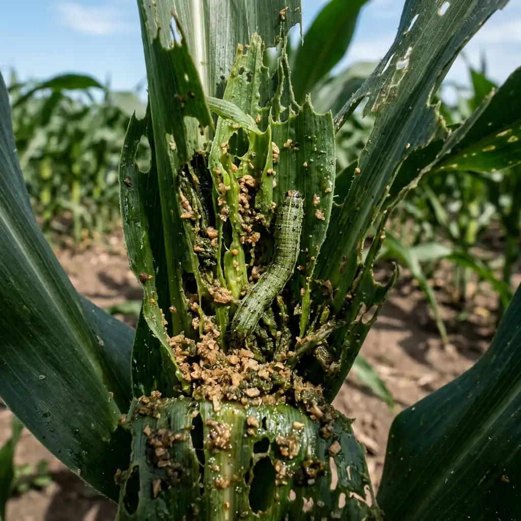 Fall Armyworm: reference image from the PlantArmor field guide
