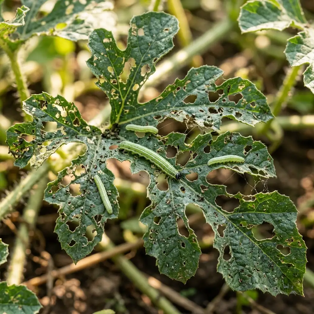 Melon Worms: reference image from the PlantArmor field guide