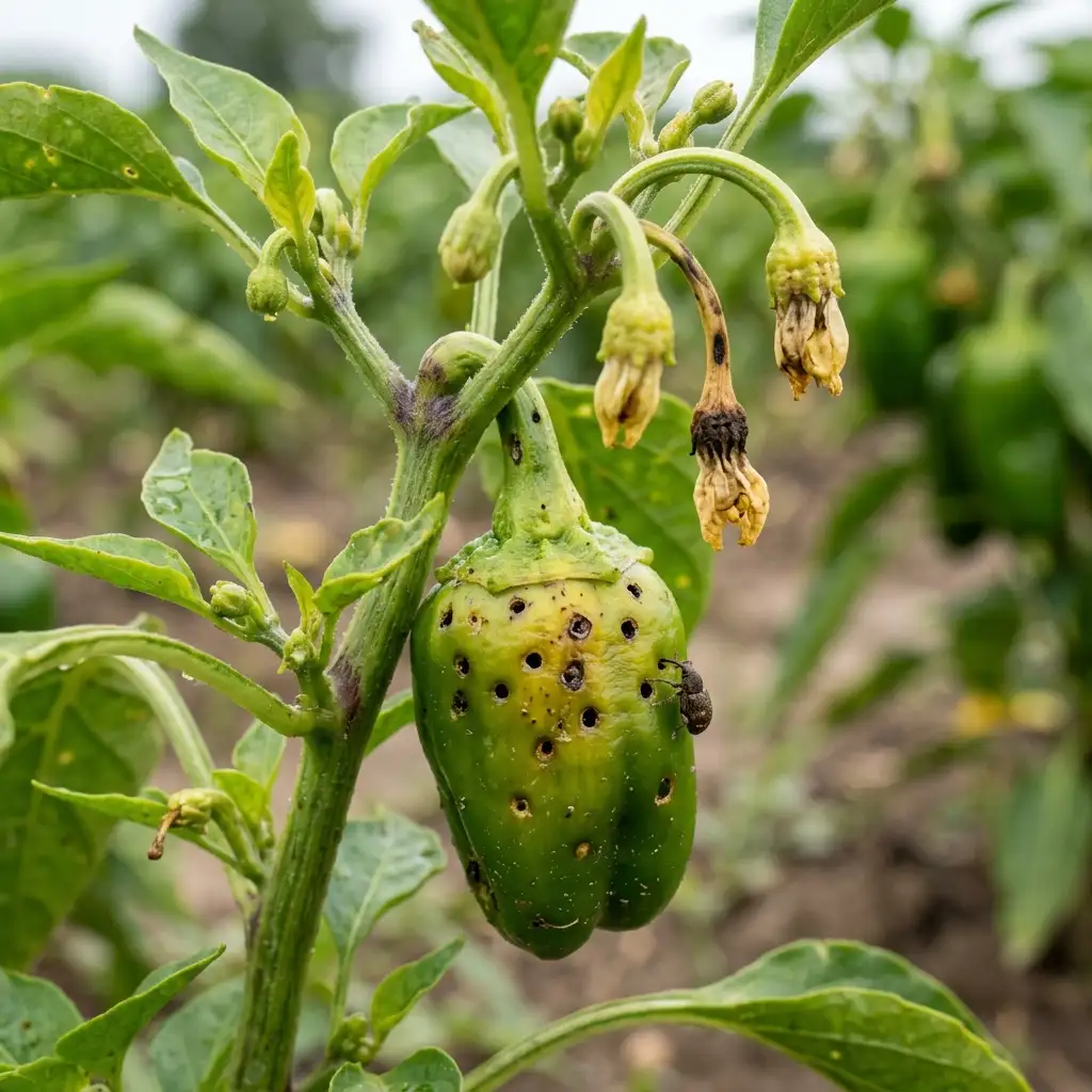 Pepper Weevil: reference image from the PlantArmor field guide