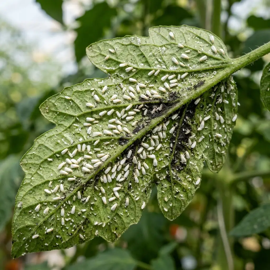 Whiteflies: reference image from the PlantArmor field guide